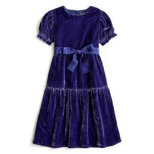 Crewcuts Puff-sleeve velvet dress Size 8